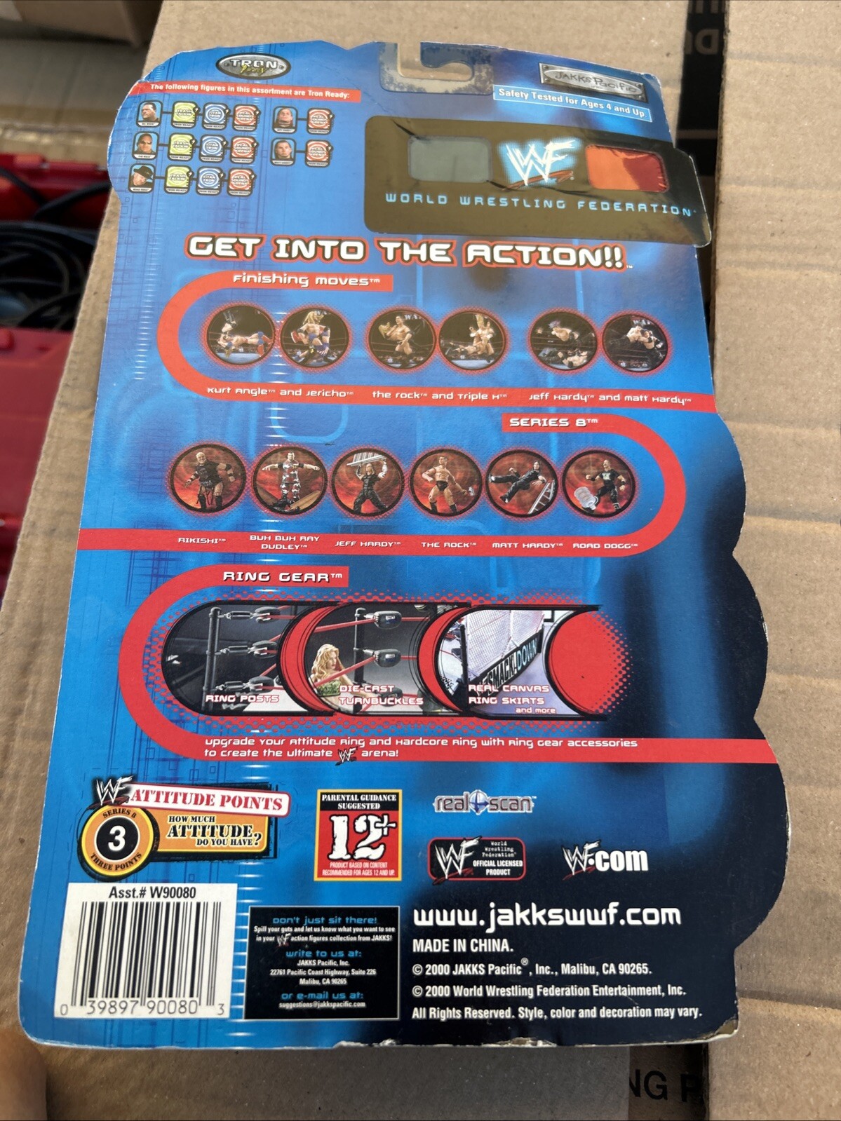 WWE Jeff Hardy Wrestle Mania XVII 2000 Series 8 Jakks Pacific