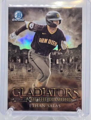 2024 Bowman Chrome Ethan Salas Gladiators Of The Diamond SSP #GOTD-8 Padres