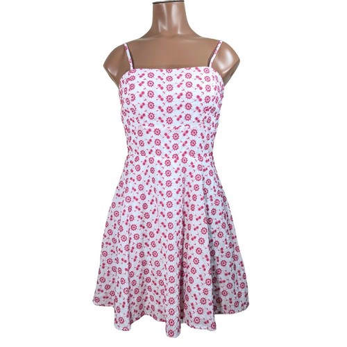 GOKATOSAU Women's Sleeveless Sweetheart Neckline A-line Split Bodycon Mini Dress White