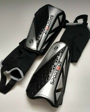 Sportout soccer shin Guards 2pads Silver/ Black New/Other Cooling Technology Med