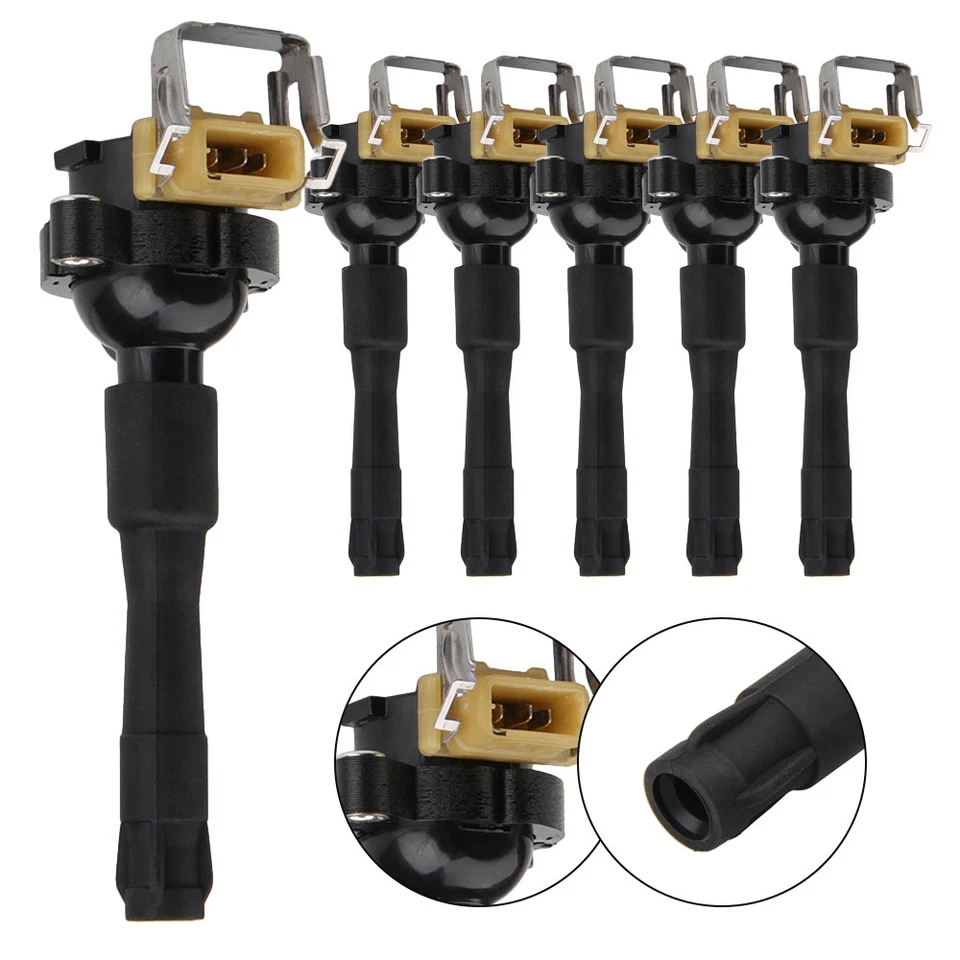 6 Pack High Energy Ignition Coil UF300 B321X6 UF354 For BMW E46 E39 X5 E36  US - Image 2 of 4