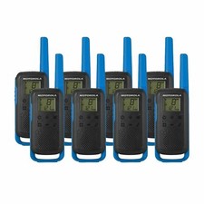 Motorola T62 Two Way Radio Walkie Talkie Blue 8KM PMR446 Licence Free Eight