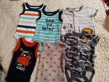 Baby Boy Summer Lot of 6. 0/3 Months. EUC. Adorable. 3 PCs never worn See pics