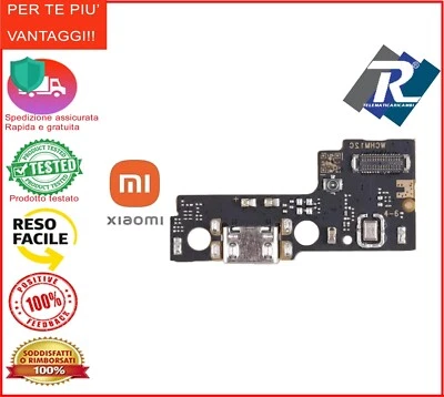 Dock Di Ricarica Con Porta Microfono E Audio Jack Per Xiaomi Redmi Note 8T – Kit Riparazione Con Adesivo E Strumenti
