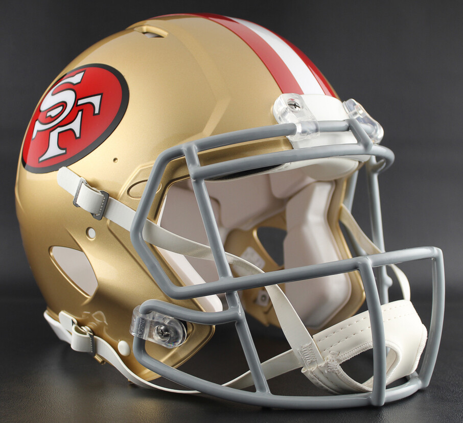SAN FRANCISCO 49ers NFL Full Size REPLICA Throwback Football Helmet | eBay
