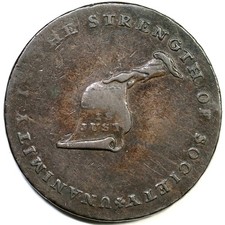 (1790s) Lancaster Edge Kentucky Token Copper