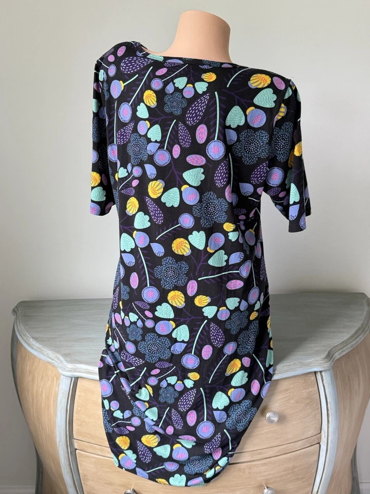 Lindo vestido camiseta LulaRoe Julia 2xL estampado floral pulóver primavera lindo Foto 3 de 4