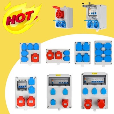 BAUSTROMVERTEILER WANDVERTEILER 32A 16A 230V MIT CEE DOSE SOLARPANEL 0% MwSt.