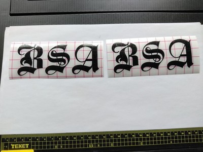 BSA Aufkleber/Decals Permanent Vinyl X2