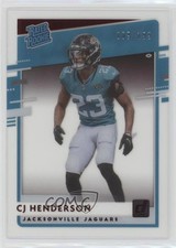 2020 Panini Chronicles Clearly Donruss Rated Rookie Red 9/199 CJ Henderson 0bv8