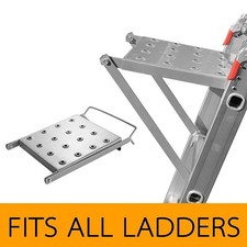 150KG Folding Ladder Stair Step Work Bench Standing Platform Ladder Work Shelf~