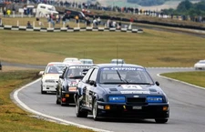 Amato Ferrari Crypton Engineering Ford Sierra RS500 leads a group - Old Photo