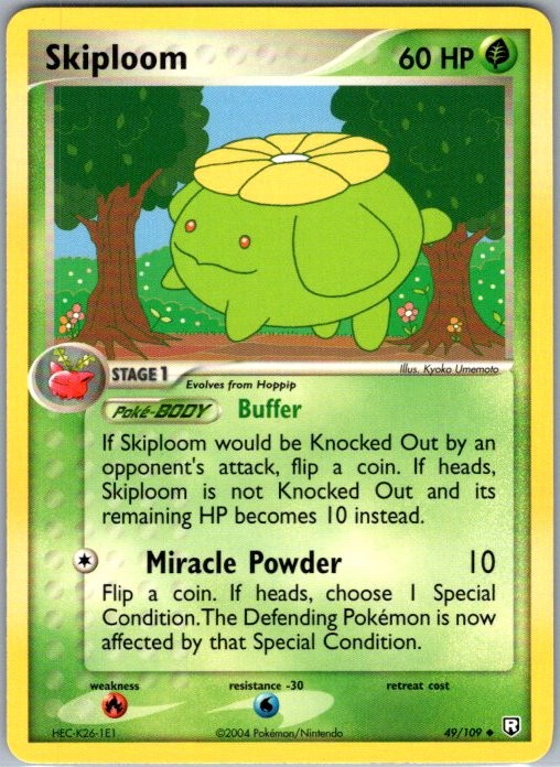 Skiploom 49/109 Uncommon Team Rocket Returns NM