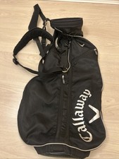 CALLAWAY GOLF PENCIL CARRY BAG - BLACK 4 WAY DIVIDER - SHOULDER CARRY STRAPS