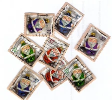 100+ Holiday Ornaments Stamps, 37 cent, Used, Off Paper