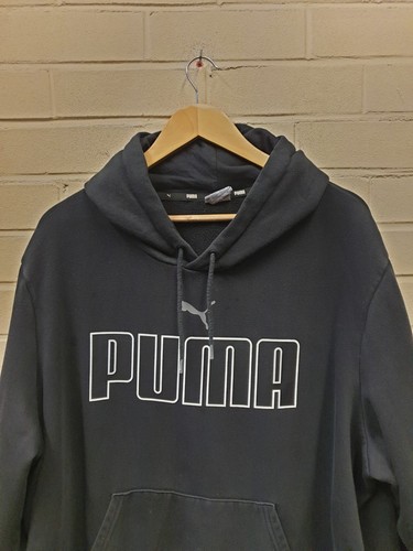 Puma Men's Black Medium Logo Pullover Hoodie Size 3XL - Picture 4 of 6