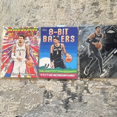 Topps 2025 Victor Wembanyama Spurs Power Players 8-Bit Ballers Go Time Card Lot