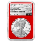 2026-W $1 1-oz Proof American Silver Eagle NGC PF70UC FDI ALS Label Red Core