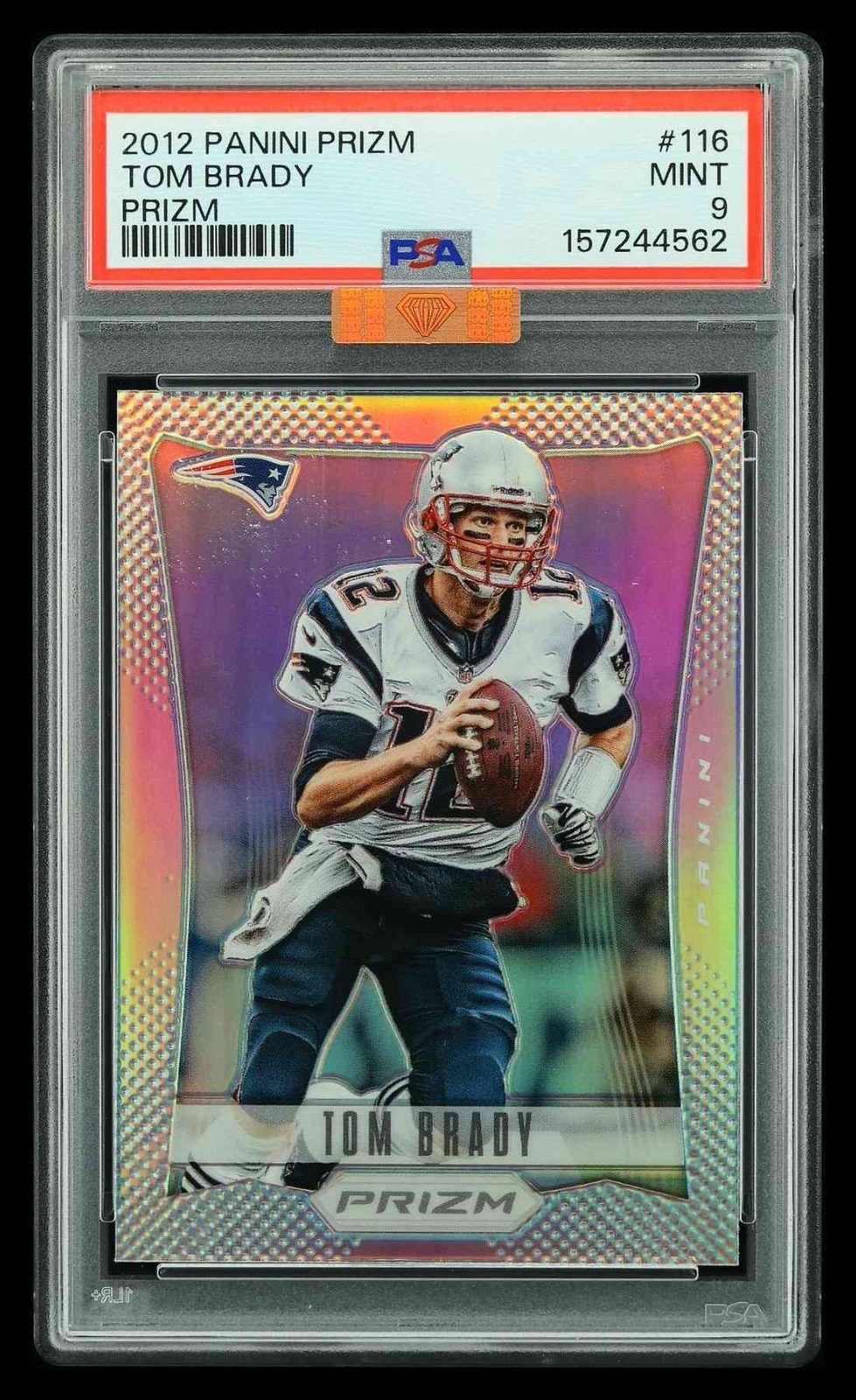 2012 Prizm Tom Brady Silver Prizm PSA 9 MBA Diamond