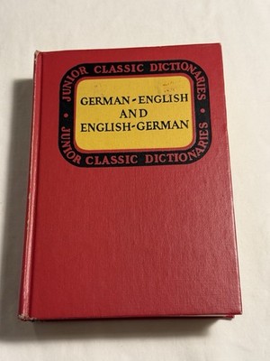 German-English English-German Dictionary Junior Classic Series Vintage 1941