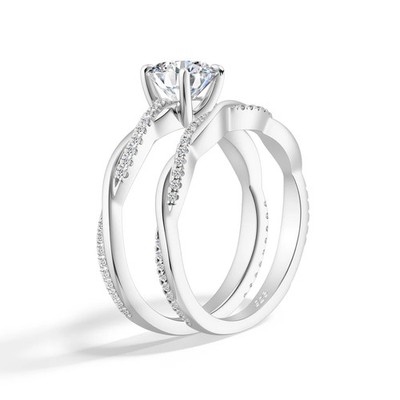 Laborgefertigter Diamant-Verlobungsring 2,0 kt Rundschliff Testpass VVS1/D