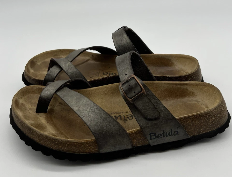 Betula Birkenstock Mia Toe Loop Brown Sandals Size 8 EU Size 39 - Image 2 of 4