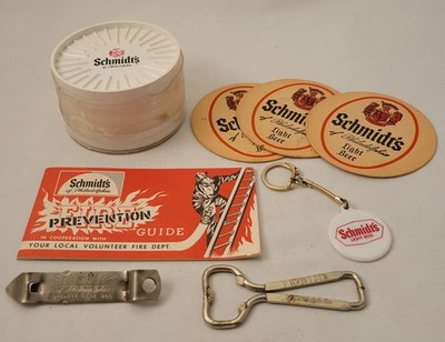 Vintage Schmidt's of Philadelphia Beer Advertising - Coasters, Bottle Openers, +