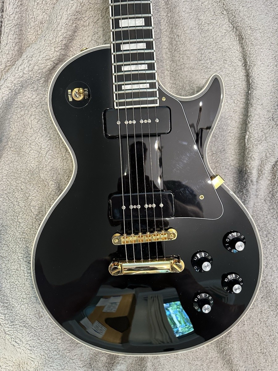 ギター Edwards Lespaul custom Edwards By ESP Les Paul Custom Black Electric Guitar Used