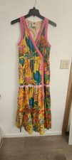 Farm Rio Anthropologie Women's Dress Medium Colored Cotton Sleeveless
