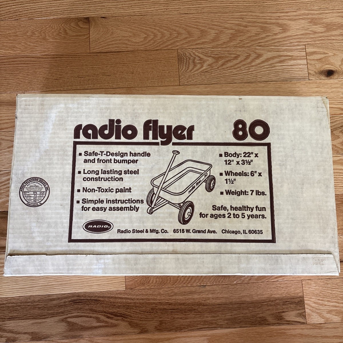 Vintage Radio Flyer 80 Wagon – NEW in Sealed Original Box – Made
