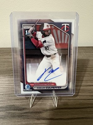 2024 Bowman Draft - Chrome Prospect Autographs Kaelen Culpepper #CPA-KC (AU, RC)
