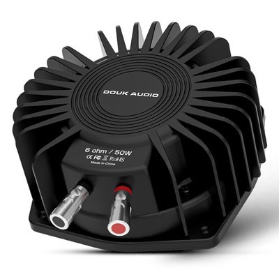 Douk Audio BS-1 Bass Shaker: 50W High Power Buttkicker - Single, Schwarz