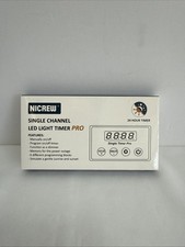 NICREW Single Channel LED Light Timer Model N15120, For Aquariums Ponds - New