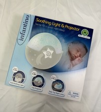 Infantino Soothing Light Projector Nursery Night Light Moon Stars Theme
