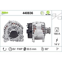 Generator Valeo 440836 FüR VW Seat Audi Skoda Man Passat B7 Transporter T5 A6 C6