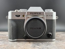 Fujifilm X-T10 16mp Mirrorless Digital Camera Silver good 2844