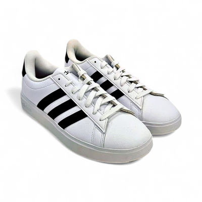 adidas gazelle silver green womens adidas Women's Grand Court 2.0 Sneakers | White/Black main image 1