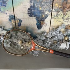 Gold Yonex Vintage Tennis Racquet orange metal -