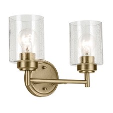 Kichler 45885 Winslow 2 Light 13"W Vanity Light - Brass