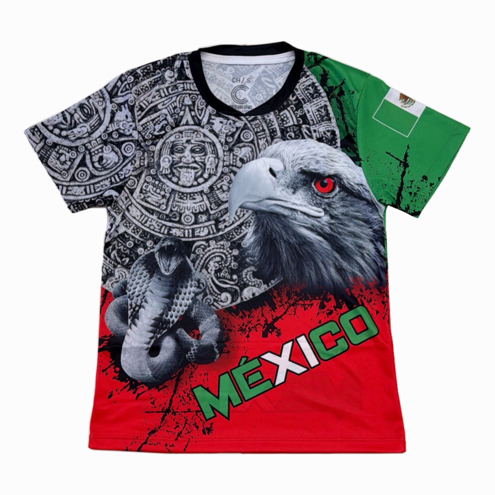 MEXICO Azteca With Eagle Unisex Red Color