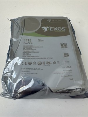 Genuine Seagate Exos X16 ST14000NM002G 14TB SAS Hard Drive /HEALTHY