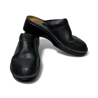 NAOT 42 Darma Clogs Leather Slides Womens Brown Shoes 11 11.5
