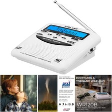 No Brand Emergency Weather Radio NOAA Alert Trilingual 60 Alerts Alarm