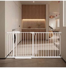 Extra Wide Baby Gate with Door Pressure Mounted 62.20-66.92 Inch,Child Baby G...