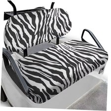 Biyejit Golf Cart Seat Covers Breathable Golf Cart Cushion Cover Zebra Print