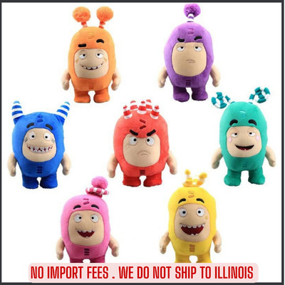 18cm Oddbods Cartoon Plush Toys Stuffed Kids Toy Collection Kids Doll Christmas 