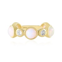 Cavill Silberring 925 Sterlingsilber Vergoldet Mit Welo Opal 2,11Ct- Echtschmuck