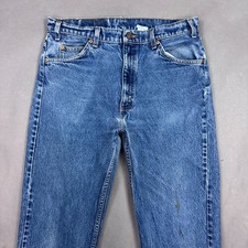 Vintage Levis Jeans Mens 34x30 Blue 90s Orange Tab Pants 505 Straight Tag36x30 