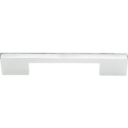 Atlas A867-CH Thin Square Pull 5 1/16 Inch (c-c) - Polished Chrome - Picture 1 of 2