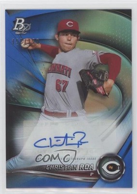 2022 Bowman Platinum Top Prospects Blue 150/150 Christian Roa #TOP-2 Auto 0c2t